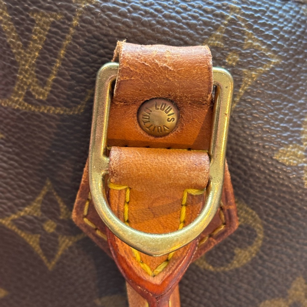 Louis Vuitton Alma Dark Brown Monogram Satchel - Picture 9 of 16